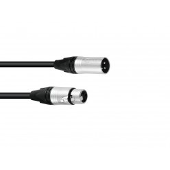 SOMMER CABLE DMX cable XLR 3pin 15m bk Neutrik